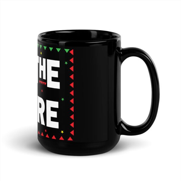 For The Culture Black Glossy Mug - Image 5